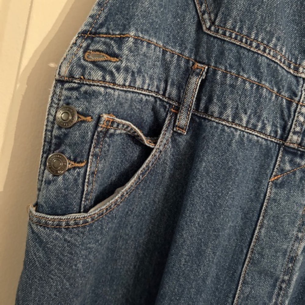 We The Free Blue Denim Ziggy Overalls Jumpsuit - Picture 5 of 10